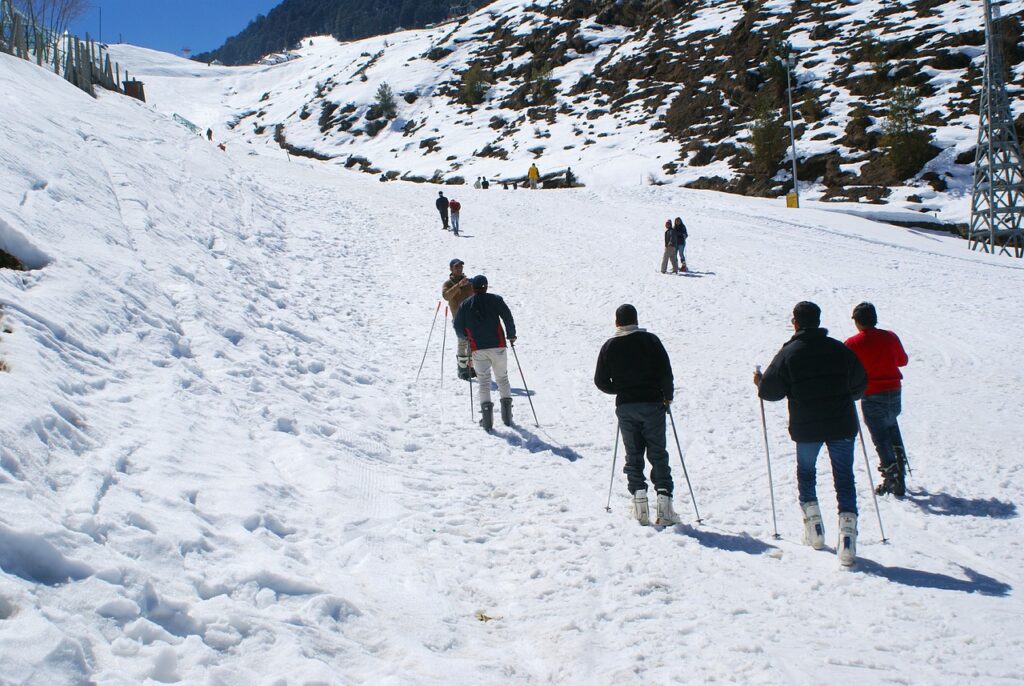 snow in india